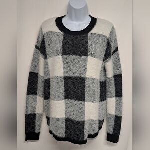 Designer Lab Lord & Taylor S Colorblock Sweater Long Sleeve Stretch Knit